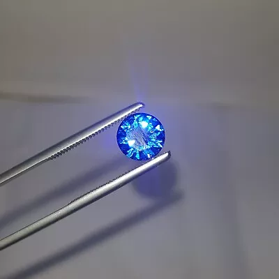 $0.01 • Buy 4.5 Ct Certified Round Natural Rare Blue Zircon Diamonds VVS Loose Gems V-929