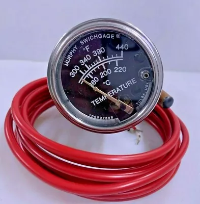 MURPHY SWICHGAGE Model 20TE-440-10-1/2 10701444 Temperature Gauge  440 Deg F • $150