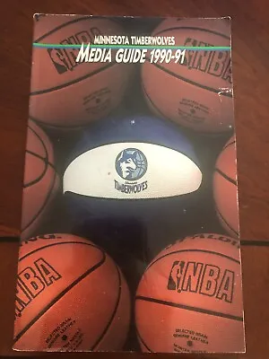 1990-91 Minnesota Timberwolves Media Guide NBA Basketball • $9.99