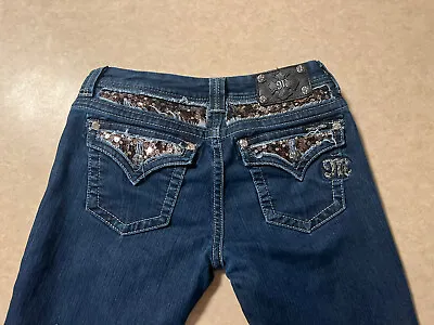 Miss Me Blue Jeans WOMEN’S Size 28 Easy Boot Boot Cut JE5731E2L Inseam 32 • $29.99