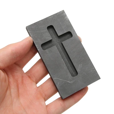 £12.83 • Buy Graphite Ingot Casting Mold Professional Crossed Metal Refining Mould For Gold