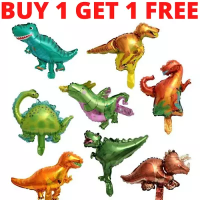 £1.99 • Buy Dinosaur Foil Balloons Air Baloons Children Birthday Party T-REX RAPTOR Dinos UK