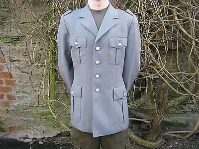 German Army Dress Jacket NO INSIGNIA Uniform Lined Grey Genuine Military Surplus • £7.99