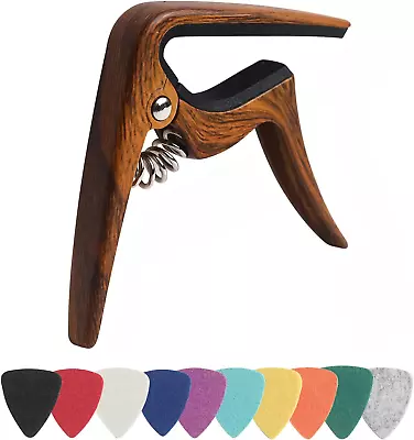 Ukulele Capo For Soprano Concert Tenor Baritone Ukulele With Felt Picks (Waln • $12.99