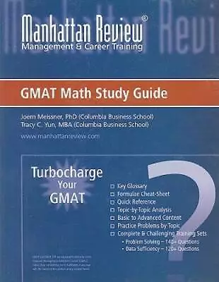 Manhattan Review Turbocharge Your GMAT: Math Study Guide - Paperback - GOOD • $7.46