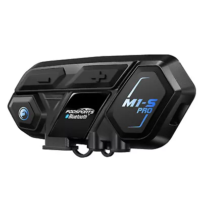 M1-S PRO 2000m 8 Riders Motorcycle Helmet Intercom Motorbike Bluetooth Headset • $65.99