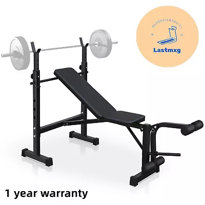 Olympic Weight Bench Bench Press Set With Squat Rack And Bench For Home Gym • $139