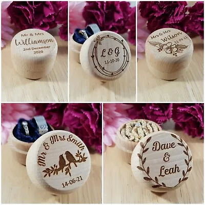 Wedding Ring Pillow Box Personalised Ring Bearer / Page Boy Flower Girl Item • £11.99