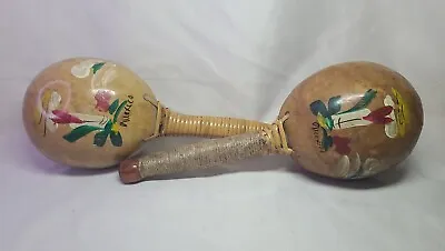 Hand Made Mexican Maracas Reed Jute Painted - Refurbished • $3