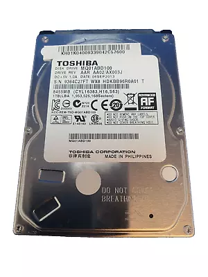 Toshiba MQ01ABD100 1TB SATA 2.5  Internal Laptop Hard Drive • £29.95