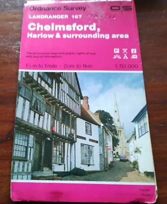 Map Landranger 167 Chelmsford Harlow • £1.25