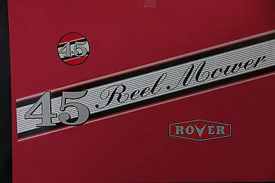 Rover-Scott Bonnar Model 45 Vintage Mower Red Decals • $20