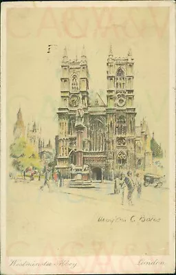 Westminster Abbey 1937 Postmark Marjorie C Bates • £3.60