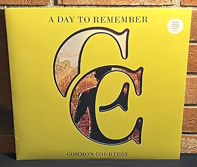 A DAY TO REMEMBER - Common Courtesy Ltd 2LP COLORED VINYL Die-Cut Jacket New! • $28.99