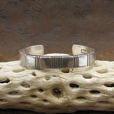 Navajo Sterling Silver Cuff Bracelet By Julian Nez+ • $267