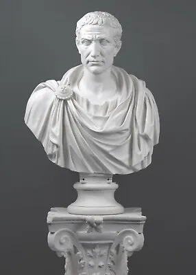 Julius Caesar In Toga Marble Bust Sculpture (Large) 78.5 Cm (31 ) • $2150