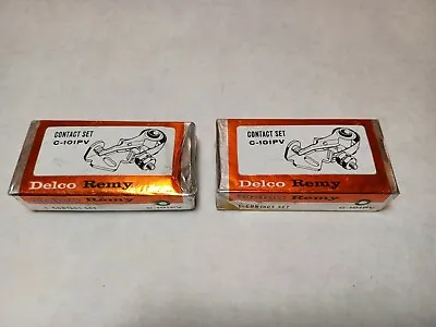 2 Vintage Delco Remy Contact Points Set C-101PV Sealed NOS • $15