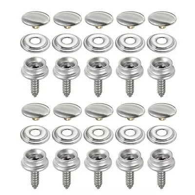 30PCS Snap Fastener Stainless Canvas Screw Kit For Tent Boat Marine Accessories • $5.87