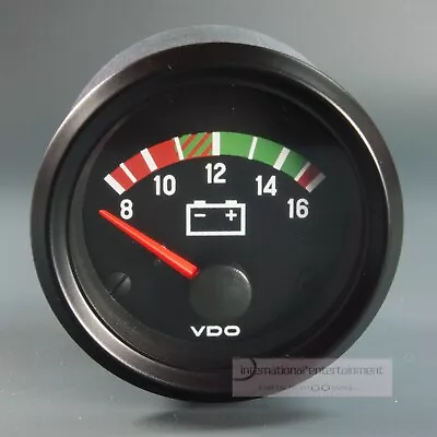 VDO VOLTMETER 12 VOLT ADDITIONAL INSTRUMENT *LED EDITION* 52mm Cockpit Int. • $61.59