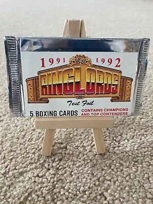 1991 RINGLORDS - Test Foil Pack- SAMPLE MIKE TYSON PROMO BOXING CARD! • $7