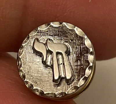 $8 • Buy Vintage E - Sterling Tie Tack Pin Chai Sign Of Life