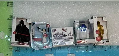 Miniature Micro Mini Novelty Toy Star Wars Darth R2-D2 5pcs Bundle Lot Collector • $9.99
