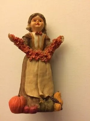 Midwest Of Cannon Falls Resin Thanksgiving Pilgrim Figurine • $20