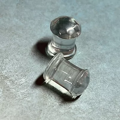 Morbid Metals Glass Plug 0g Ear Body Jewelry Clear Iridescent • $14