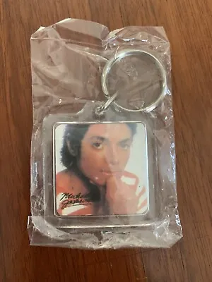 NOS Vintage Michael Jackson Keychain Plastic Double Sided  • $9.99