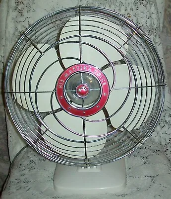 VINTAGE 'HIS MASTERS VOICE' ELECTRIC OSCILLATING FAN Working Order • $250.67