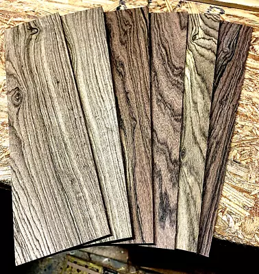 8 Beautiful Pieces Kiln Dried Sanded Thin Bocote Lumber Wood 12  X 3  X 1/4  • $44.95