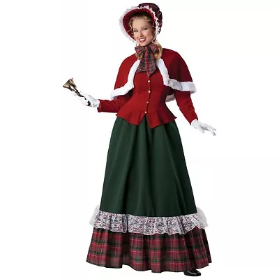 Charles Dickens Caroler Costume Victorian Yuletide Lady Christmas Fancy Dress • $69.60