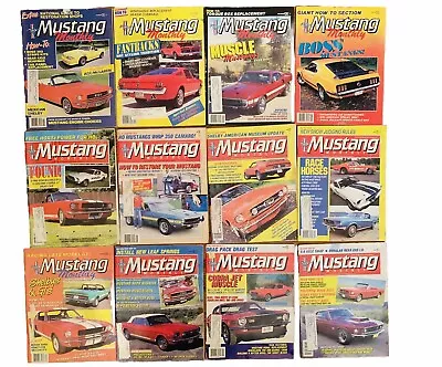 1987 Mustang Monthly CAR Magazines LOT 100% Complete Year - 12 Issues MUSCLE • $24.88