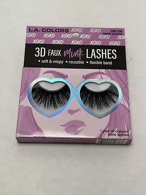 LA COLORS False Eyelashes 3D Mink Purple Passion CBEL338 • $9.99