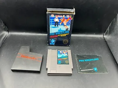 Pro Wrestling Hangtab Black Box Nintendo NES Complete In Box CIB WATA CGC • $99.99