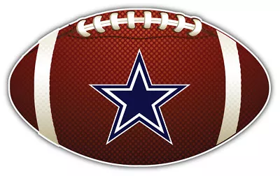 Dallas Cowboys Star NFL Logo Ball Car Bumper Sticker Decal  -3''5'' 6'' Or 8'' • $4