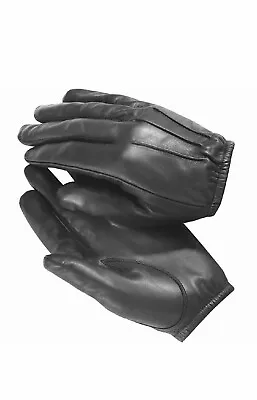 POLICE Leather Gloves - Leather CUT RESISTANT PATROL DUTY SEARCH GLOVES • $15.99