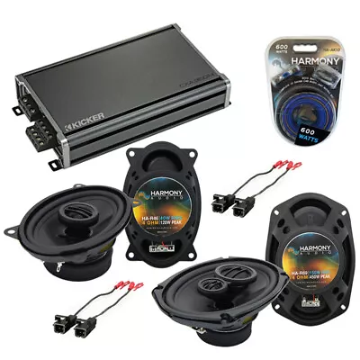 Fits Pontiac Sunfire 2000-2005 Speaker Upgrade Harmony R46 R69 & CXA360.4 Amp • $284.99