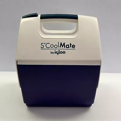 Igloo S’Cool Mate Mini Cooler School Lunchbox Purple White Green 90's Vintage • $20.97