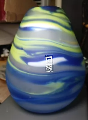 VTG Mdina Art Glass Vase '07  Signed FR Italy Malta 6 X 4  Excellent Condition!! • $89.10