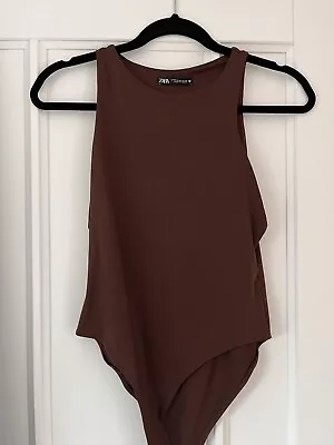 £4.99 • Buy ZARA Women’s Black Halterneck Bodysuit Top - Size Large RRP £17.99
