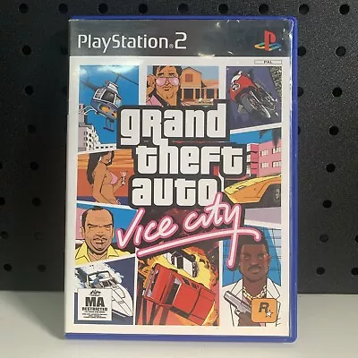 Grand Theft Auto Vice City GTA PS2 Game W Map & Manual Tested & Played FREE Post • $13.90