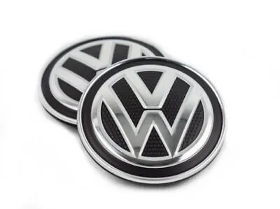 Genuine VW Center Cap Old Style - Chrome On Black - 5G0-601-171-XQI • $21.50