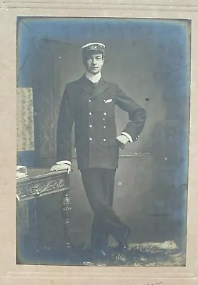 Victorian Antique Photo Man In Smart Uniform Shipping Company / Merchant Navy? • $18.89
