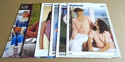 Multi-list Selection Of Stylecraft Lady’s/girls Used Knitting Patterns (h) (a4) • £2.95