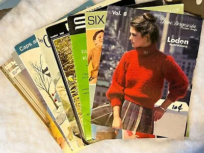 Vintage Knit & Crochet Sweater Pattern Books And Leaflets - Adult / Child Sizes • $4