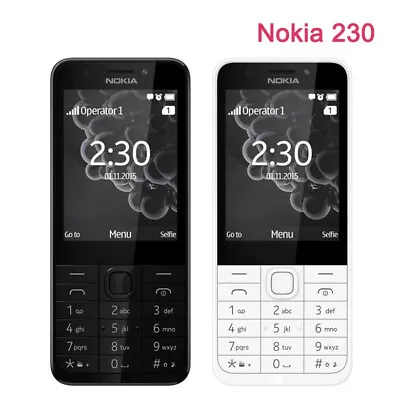 Original NOKIA 230 Dual Sim GSM Bluetooth Mobile Phone Good Quality & Hebrew • $50.21