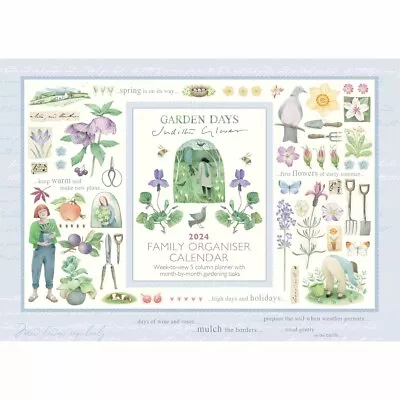 Judith Glover Garden Days A4 Family Organiser 2024 - Hobbies & Interests • £6.98