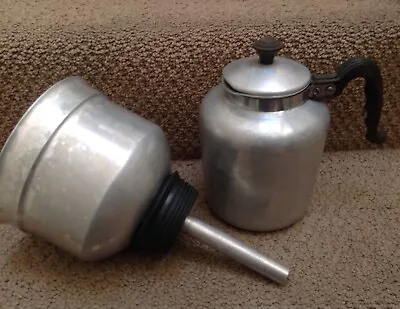 Vtg 1940's VITA CRAFT USA  Aluminum 3pc. COFFEE PERCOLATOR  • $17.50