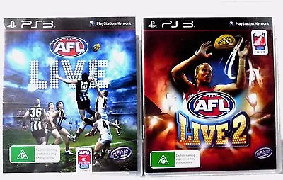 AFL Live And AFL LIve 2 PS3 • $29.95